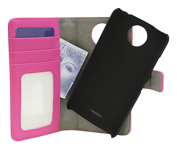 Magnet Wallet Moto C Plus Hotpink