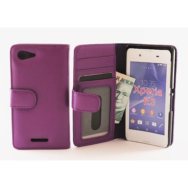 Plånboksfodral Sony Xperia E3 (D2203) Lila