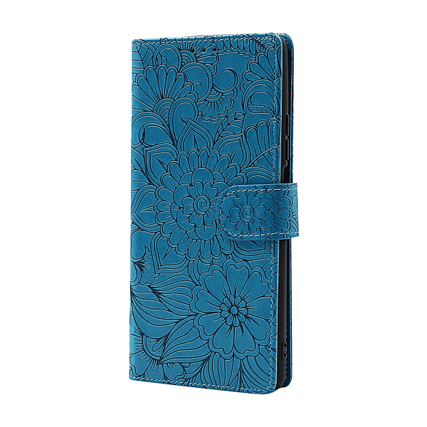 Flower Standcase Wallet Xiaomi 11T / Xiaomi 11T Pro Grå