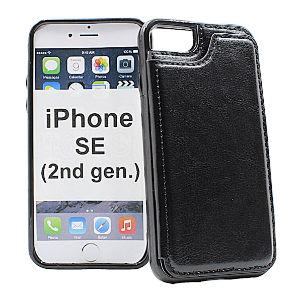 CardCase iPhone SE (2nd Generation) (Svart) Marinblå