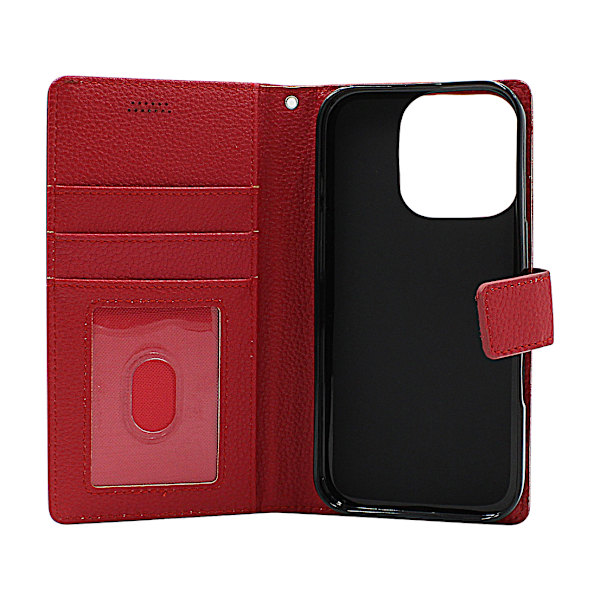 New Standcase iPhone 16 Pro Plånboksfodral Röd