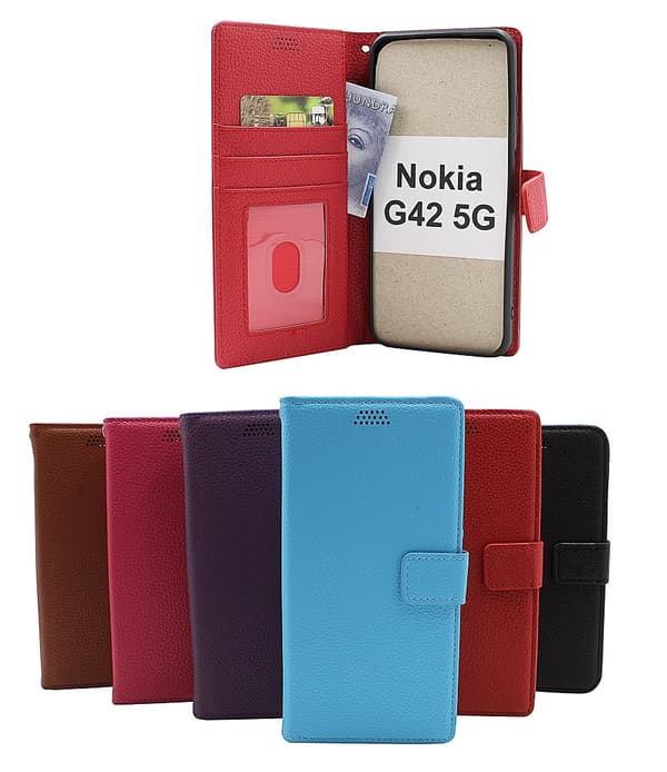 New Standcase Wallet Nokia G42 5G Hotpink