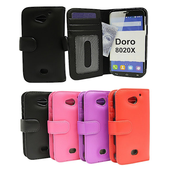 Plånboksfodral Doro 8020X Röd