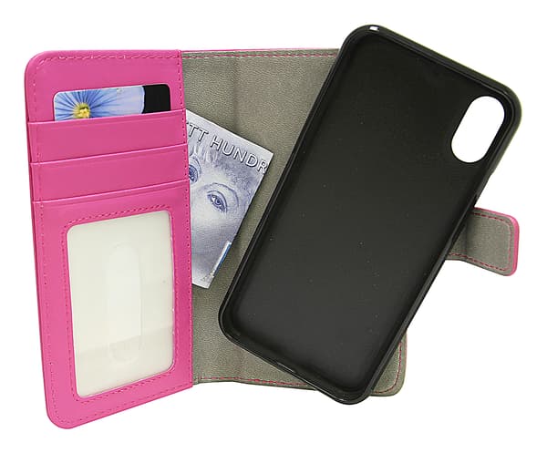 Magnet Wallet iPhone X/Xs Hotpink