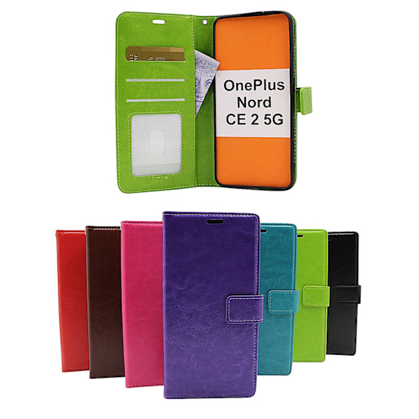 Crazy Horse Wallet OnePlus Nord CE 2 5G Grön