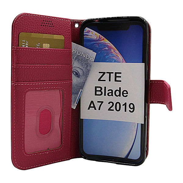 New Standcase Wallet ZTE Blade A7 2019 Hotpink