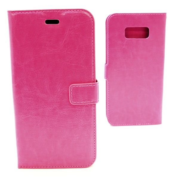 Crazy Horse Wallet Samsung Galaxy S8 Plus (G955F) Hotpink