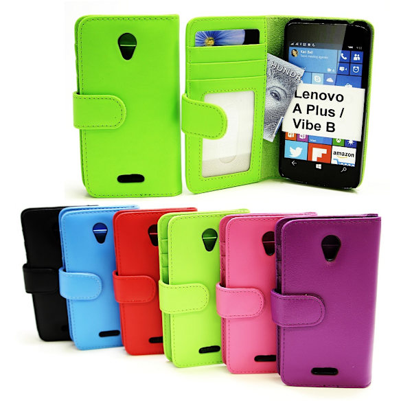Plånboksfodral Lenovo A Plus (A1010a20) Hotpink