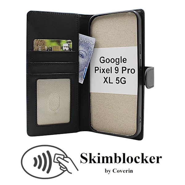 Skimblocker Google Pixel 9 Pro XL 5G Magnet Plånboksfodral