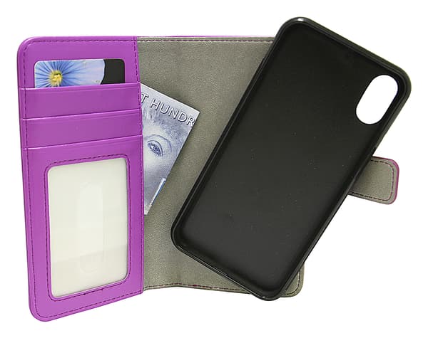 Magnet Wallet iPhone X/Xs Lila