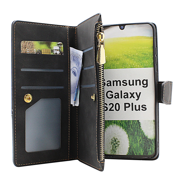 XL Standcase Lyxfodral Samsung Galaxy S20 Plus 5G (G986B) Svart