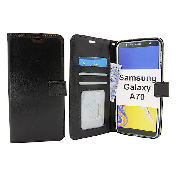 Crazy Horse Wallet Samsung Galaxy A70 (A705F/DS) Svart