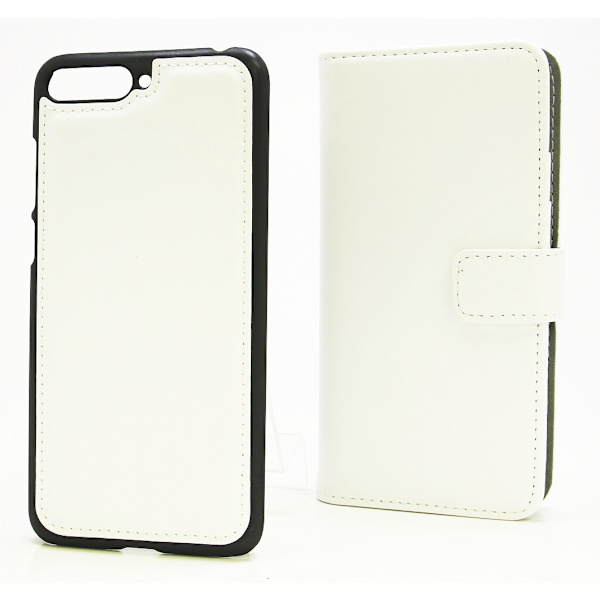 Skimblocker Magnet Wallet Huawei Y6 2018 Vit
