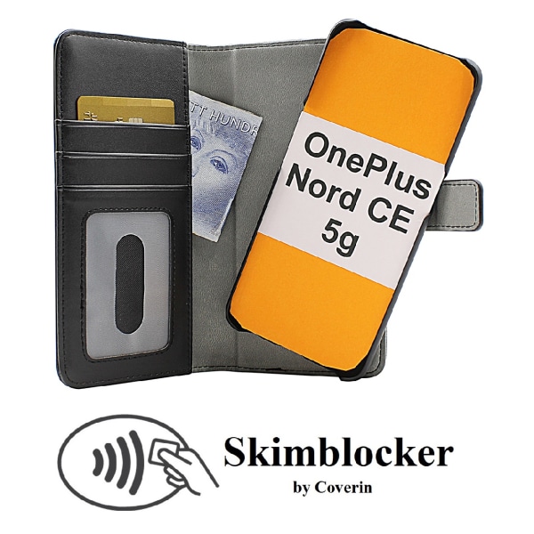 Skimblocker Magnet Fodral OnePlus Nord CE 5G Svart