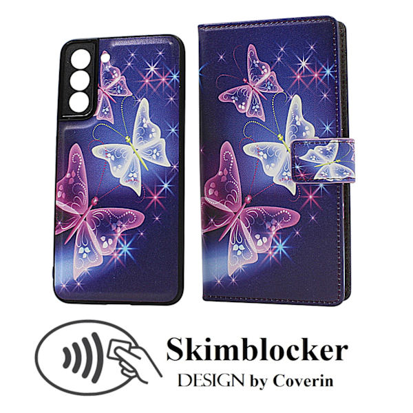 Skimblocker Samsung Galaxy S21 FE 5G Magnetfodral Design