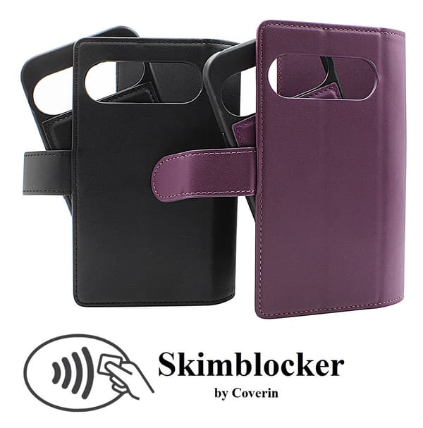 Skimblocker Google Pixel 9 Pro 5G XL Magnet Plånboksfodral Svart
