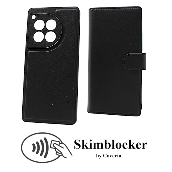 Skimblocker OnePlus 12R 5G XL Magnet Plånboksfodral