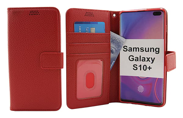 Standcase Wallet Samsung Galaxy S10+ (G975F) Röd