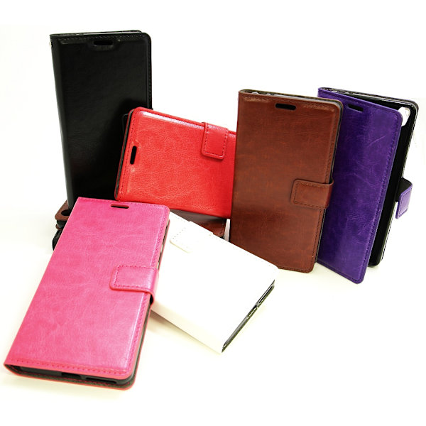 Crazy Horse Wallet Sony Xperia E5 (F3311) Svart