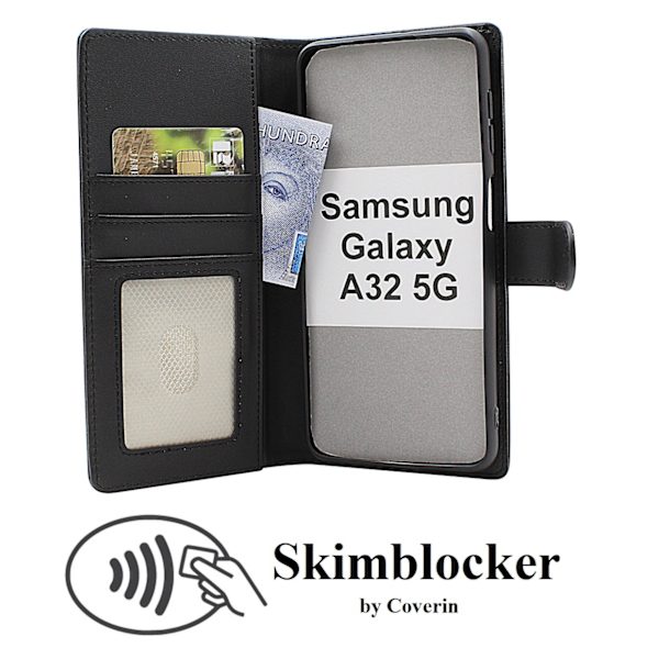 Skimblocker Samsung Galaxy A32 5G Plånboksfodral
