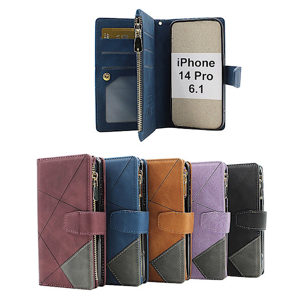 XL Standcase Lyxfodral iPhone 14 Pro (6.1) Svart