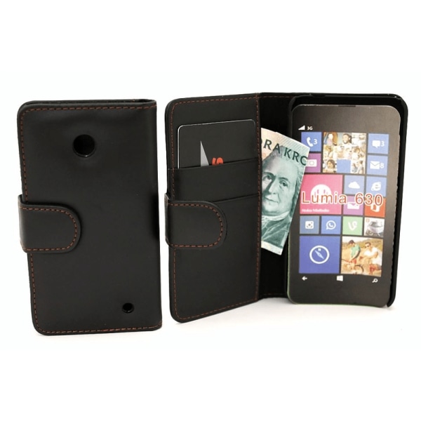 Plånboksfodral Nokia Lumia 630 & Nokia Lumia 635 Röd