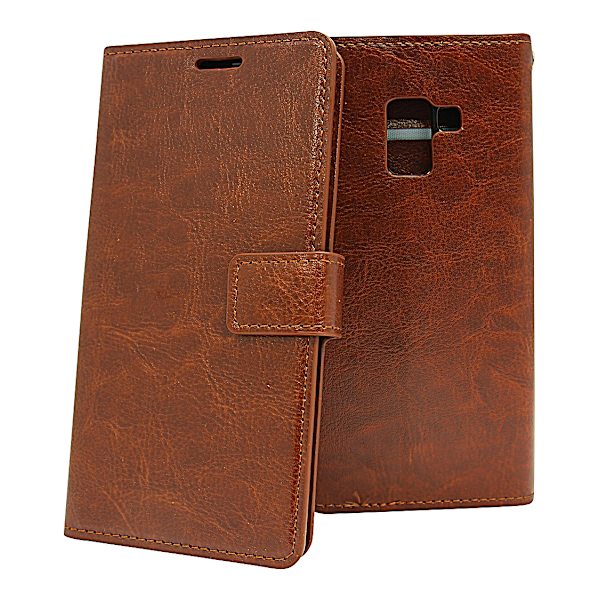 Crazy Horse Wallet Samsung Galaxy A8 2018 (A530FD) Brun