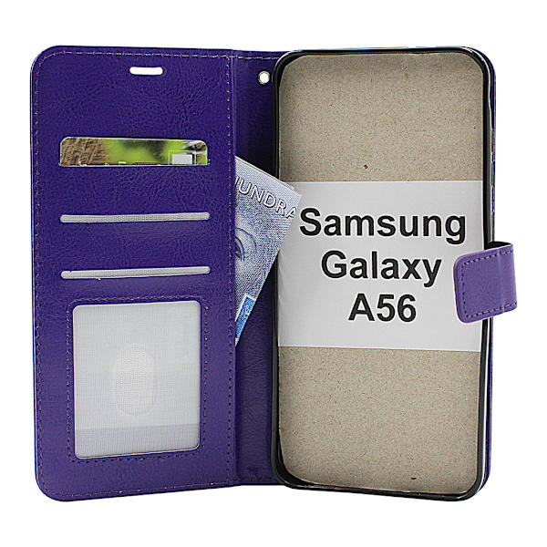 Crazy Horse Samsung Galaxy A56 Plånboksfodral Brun