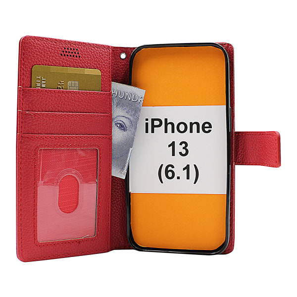 New Standcase Wallet iPhone 13 (6.1) Hotpink