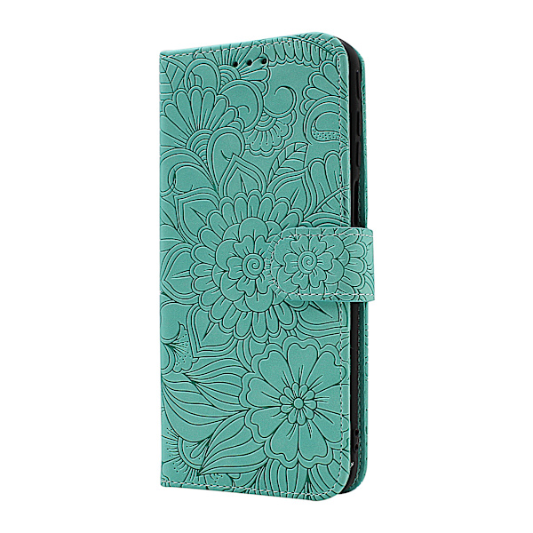 Flower Standcase Wallet Motorola Moto G31/G41 Grå