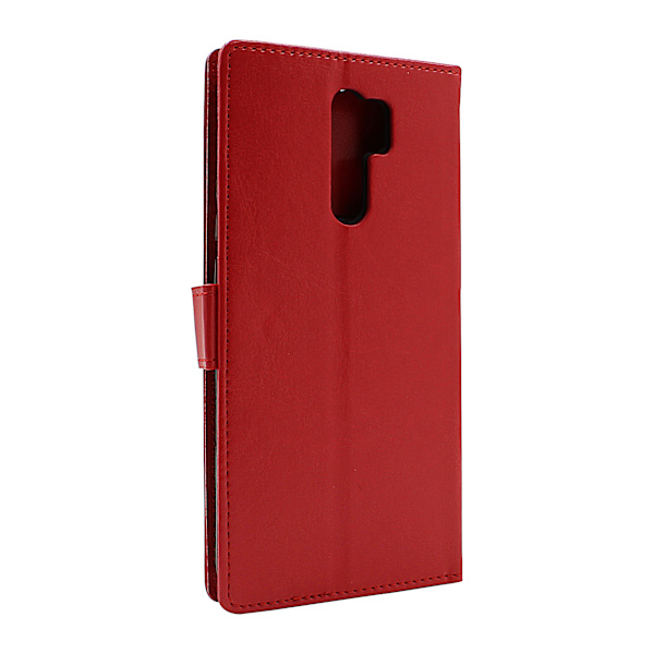 Crazy Horse Wallet Xiaomi Redmi 9 Röd
