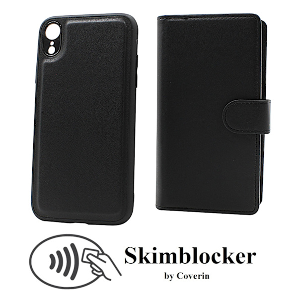 Skimblocker iPhone XR XL Magnet Plånboksfodral