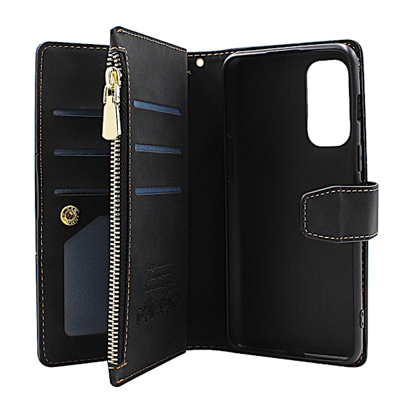 XL OnePlus Nord 2 5G Lyx Plånboksfodral Svart