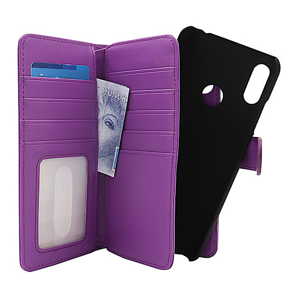 Skimblocker XL Magnet Wallet Huawei Y6 2019 Lila