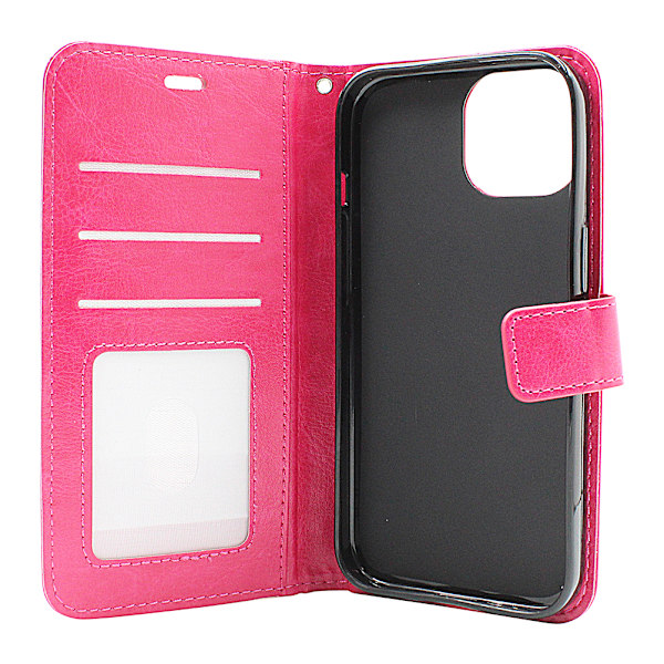 Crazy Horse Wallet iPhone 15 Grön