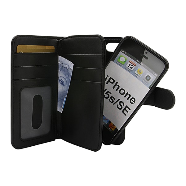 Skimblocker XL Magnet Wallet iPhone 5/5s/SE Svart
