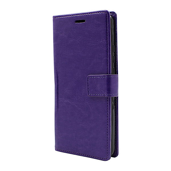 Crazy Horse Wallet Motorola One Hyper Lila