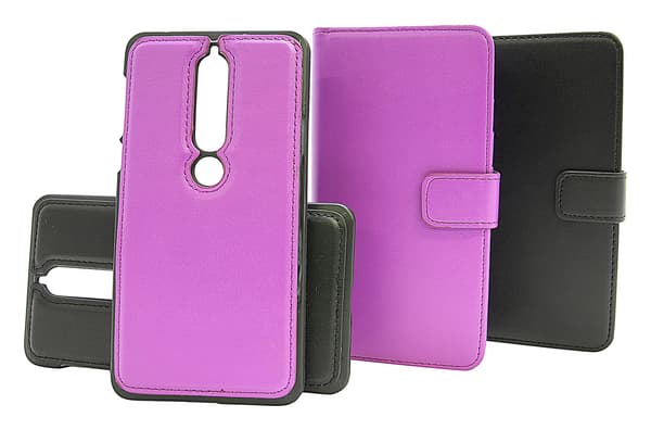 Skimblocker Magnet Wallet Nokia 6 (2018) Lila