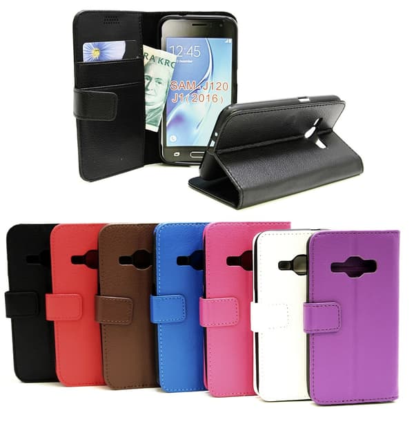 Standcase Wallet Samsung Galaxy J1 2016 (J120F) Brun