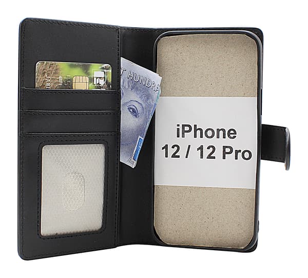 Skimblocker iPhone 12 / 12 Pro Magnet Plånboksfodral