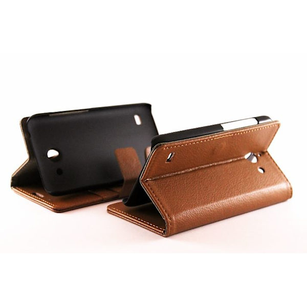 Standcase wallet Huawei Ascend Y550 Brun