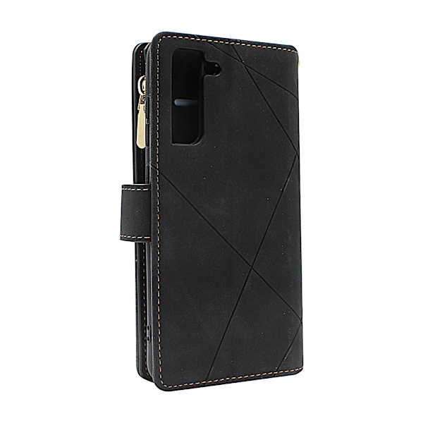 XL Standcase Lyxfodral Samsung Galaxy S21 FE 5G (SM-G990B) Svart