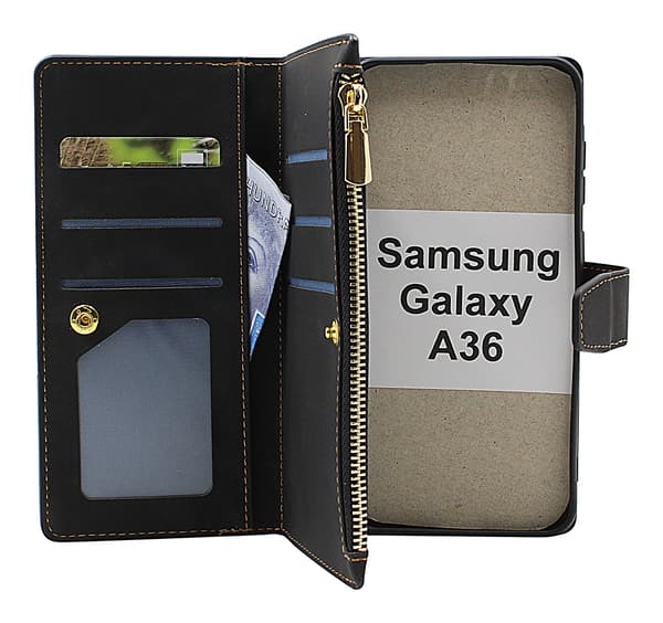 XL Samsung Galaxy A36 Lyx Plånboksfodral Lila