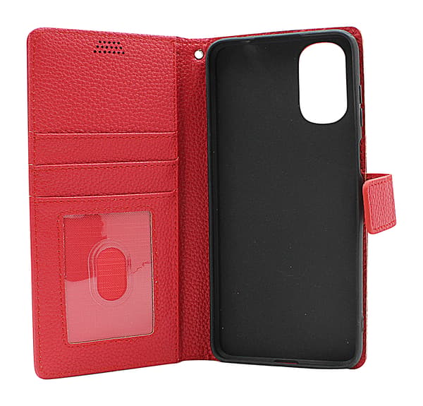 New Standcase Wallet Motorola Moto E32s Svart