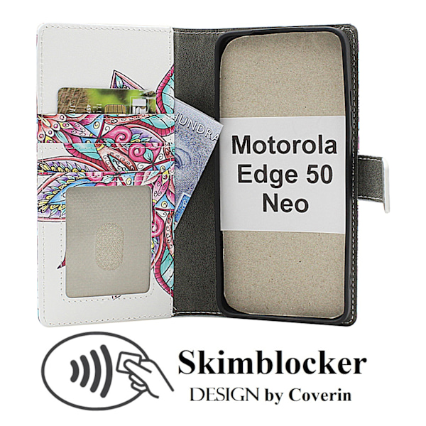 Skimblocker Motorola Edge 50 Neo Plånboksfodral Design