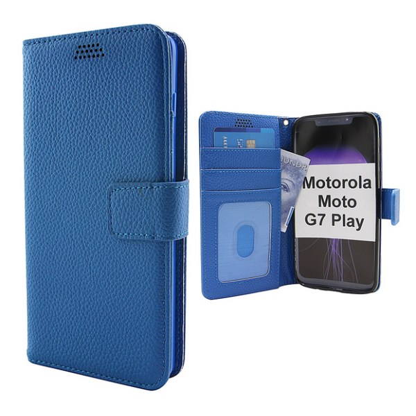 New Standcase Wallet Motorola Moto G7 Play Hotpink