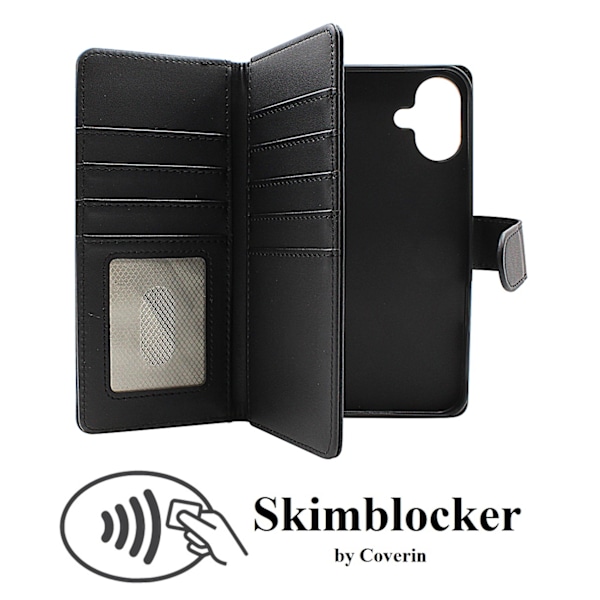 Skimblocker iPhone 16 Plus XL Plånboksfodral