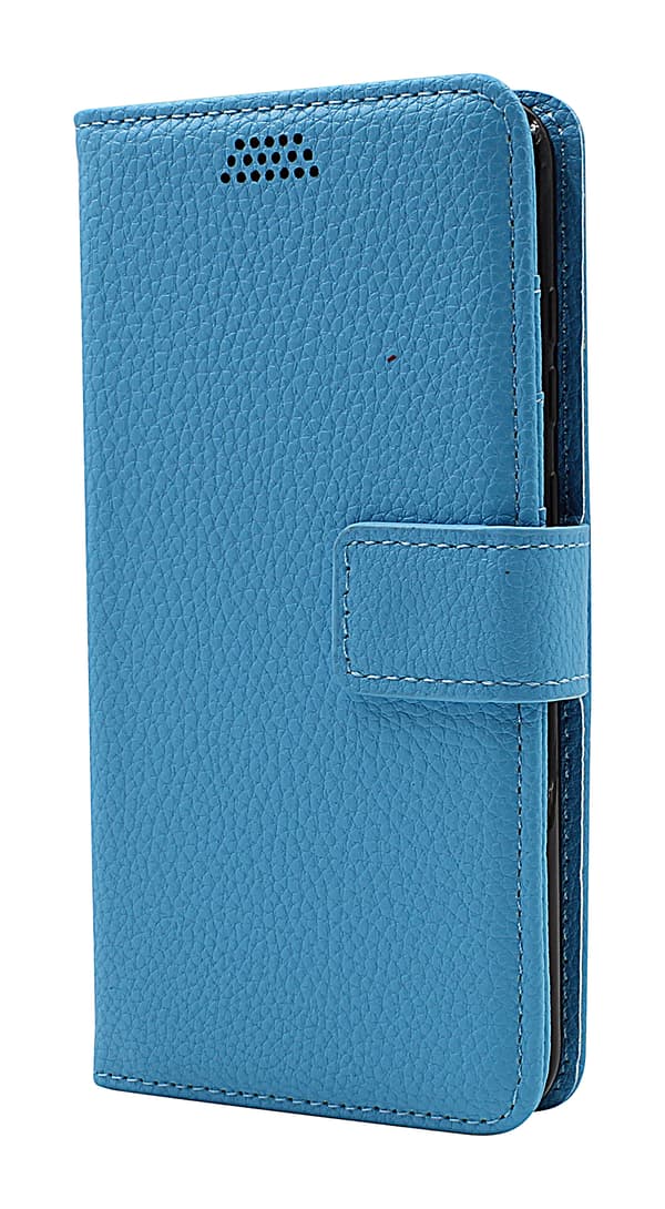 New Standcase Wallet Huawei P10 Lite (Ljusblå) Svart