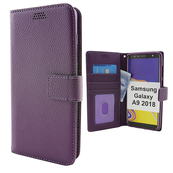 Standcase Wallet Samsung Galaxy A9 2018 (A920F/DS) Svart