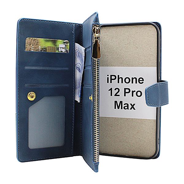XL iPhone 12 Pro Max Lyx Plånboksfodral Brun
